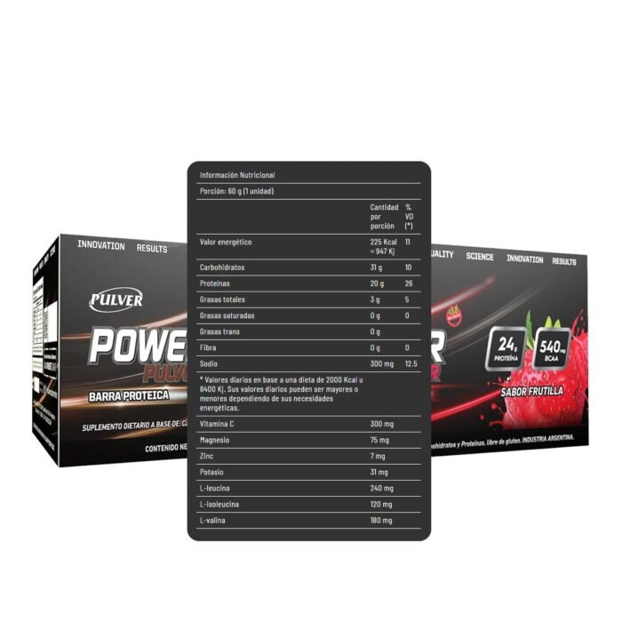 PULVER - Power Bar Whey Protein - Barras de Proteína x12 - Image 2