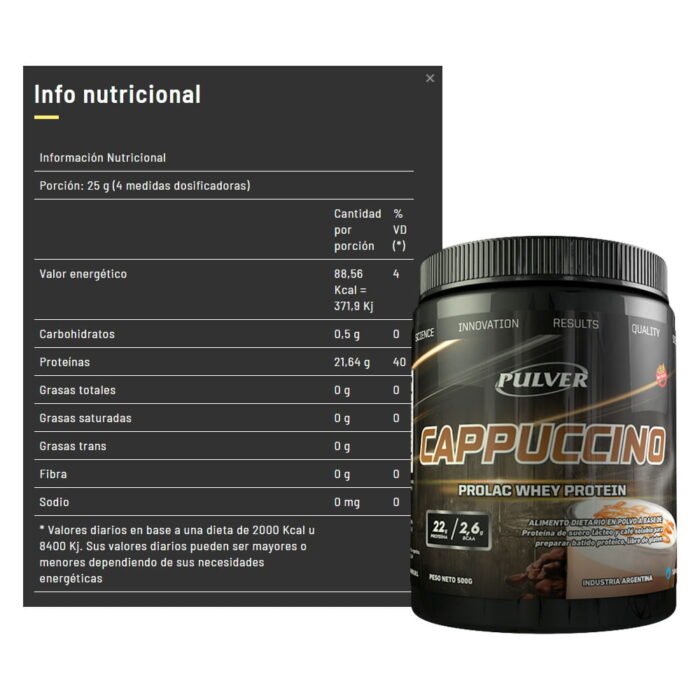PULVER CAPPUCHINO 500G - Image 2