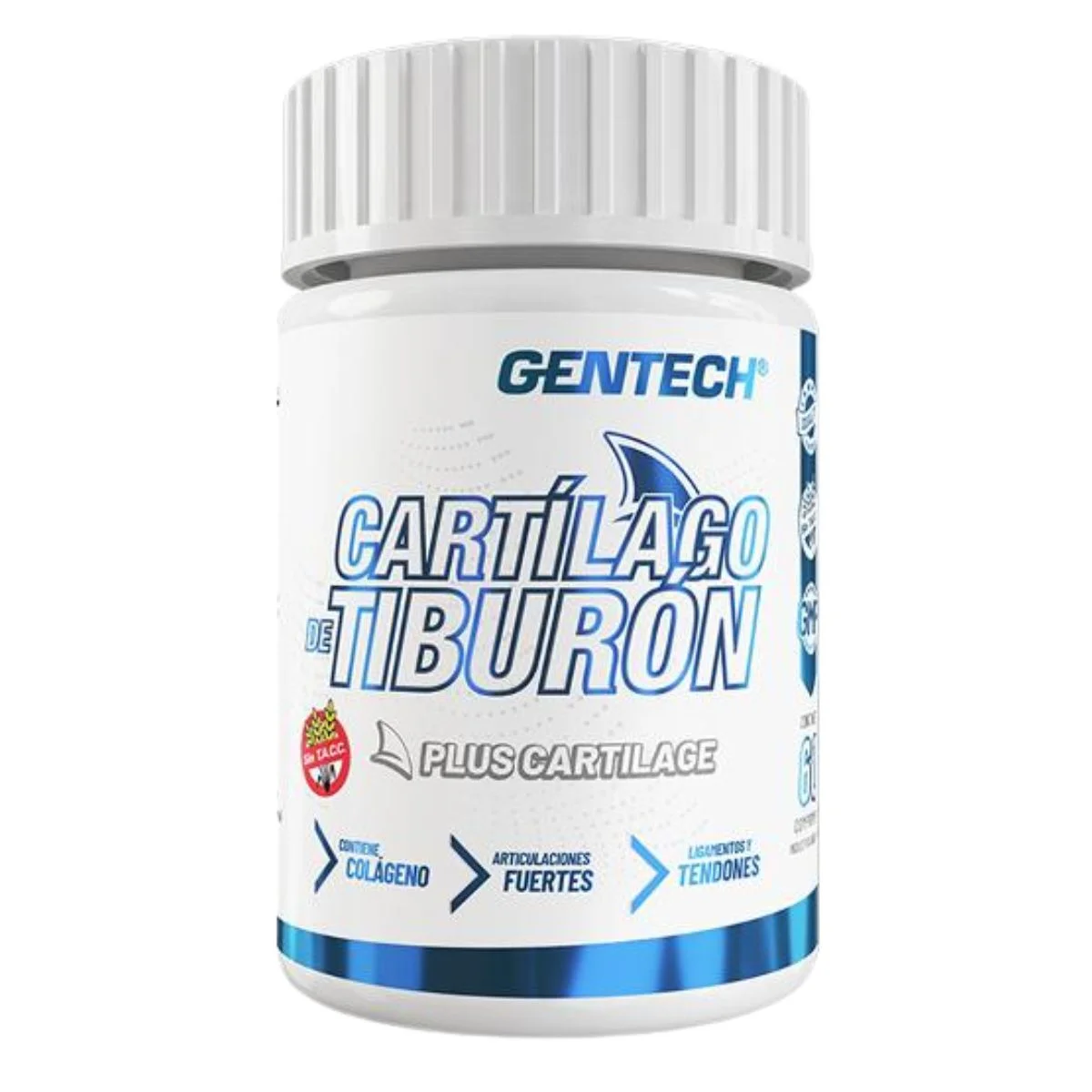 cartilago-de-tiburon-gentech-01 GENTECH - CARTíLAGO DE TIBURÓN - 60 CAPS - Image 1